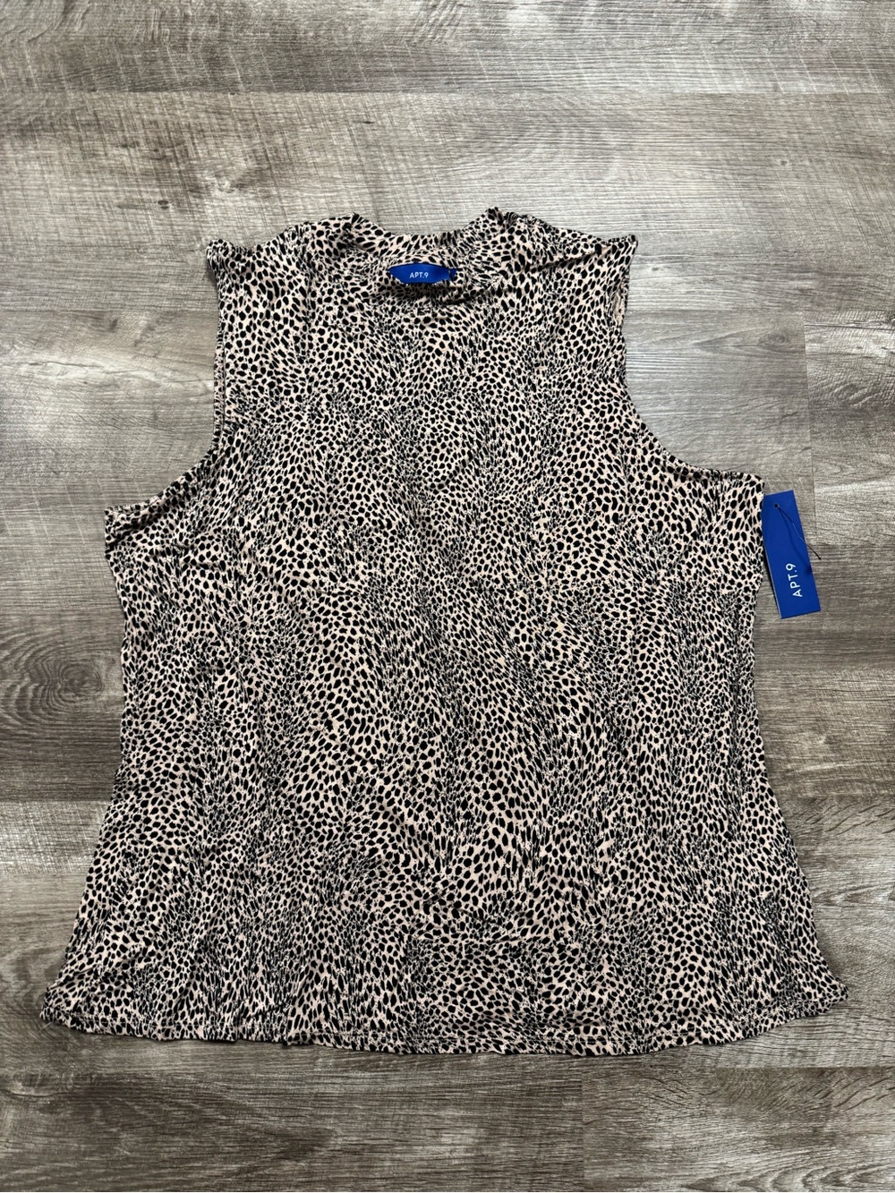Apt 9 NWT Animal Print Sleeveless Top Size XL
